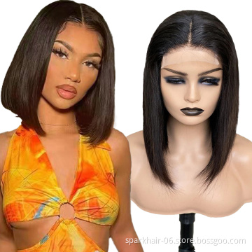 HF braided short wig full lace wigs for black women, 4x4 closure virgin Brazilian braided hair bob lace front wigs vendor